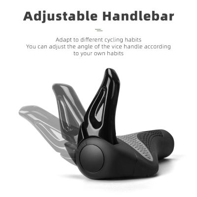 9. Rockbros BT1007B Bicycle Holder Set with Horns - Black