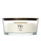 Ellipse candle WHITE TEAK WOODWICK