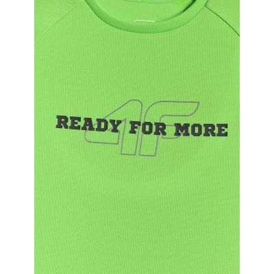 7. Boy's quick-drying sports T-shirt 4F 4FJRSS26TFTSM2391-45S