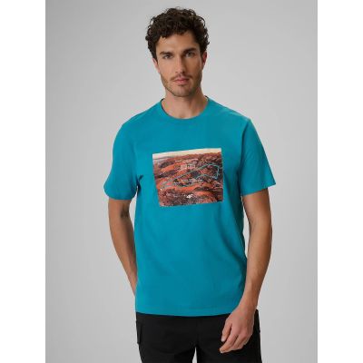 Men's regular printed T-shirt 4F 4FRSS26TTSHM4238-35S