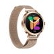 7. VELTORI VT340-1 Women's Smartwatch Gold Bracelet + Pink Silicone Strap