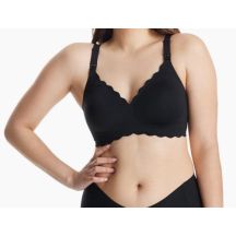 MOMCOZY YN46 Seamless Floral Support Nursing Bra Black 2XL