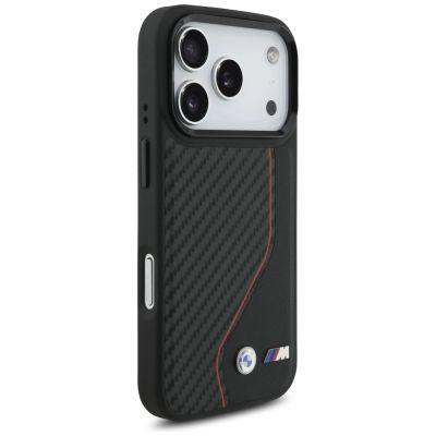 4. BMW M Carbon Line & Logo MagSafe Case for iPhone 17 Pro - Red