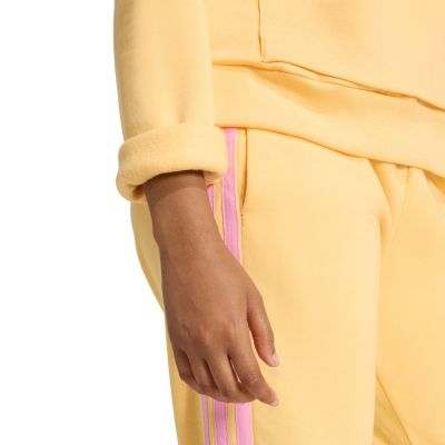 5. Women's adidas Essentials Small Logo Feel Cozy Hoodie Yellow KC5281