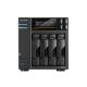 13. NAS Asustor AS6804T; Tower; 4x (3.5" SATA HDD/ 2.5" SSD); AMD Ryzen Embedded V3C14; 16G ECC DDR5 SODIMM (max. 64GB), 2x 10GbE, 2x 5GbE, 4x M.2 2280 NVMe PCIe 4.0, 2x USB4, 2x USB 3.2 Gen, 1x optional 10 GbE card