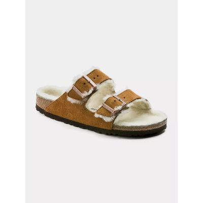 3. Birkenstock Arizona Shearling Mink W 1001135 Flip-Flops