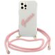3. Guess Script Vintage iPhone 12 Pro Max 6.7" Case - Pink