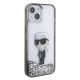 4. Karl Lagerfeld KLHCP15SLKKNSK iPhone 15 6.1" transparent hardcase Liquid Glitter Ikonik