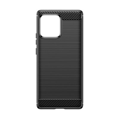 4. Carbon Case silicone case for Motorola Edge 40 Pro - black