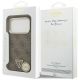 8. Guess 4G Triangle Logo MagSafe Case for iPhone 17 Pro - Brown and Gold