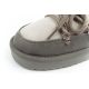 15. D.Franklin women's winter snow boots, fashionable insulated ankle boots, gray