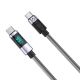 3. Orico LDC2C USB-C - USB-C PD 100W Cable with LED Display 480 Mbps 3 m - Black