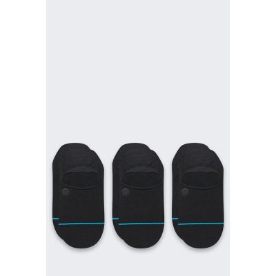 2. Stance Icon No Show 3 Pack Sneaker Socks Black 3 Pairs