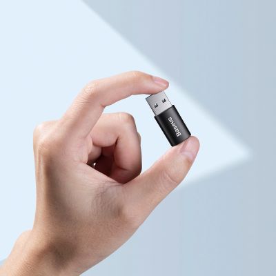 8. Baseus Ingenuity Series Mini USB 3.1 OTG to USB Type C adapter black (ZJJQ000101)