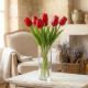 15. RED TULIP 31CM LIFE-LIKE SPRING DECORATION