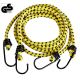 2. RUBBER TAPES FOR FASTENING LUGGAGE DUNLOP HOOKS LENGTH 150CM 2 pcs YELLOW