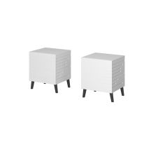 NOVA bedside table 44x40x52 white matt