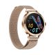 6. VELTORI VT340-1 Women's Smartwatch Gold Bracelet + Pink Silicone Strap