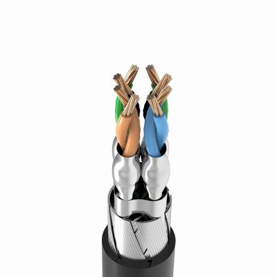 8. Orico PUG-C7 CAT7 10Gbps RJ45 Ethernet Network Cable Internet LAN Round 0.5m - Black