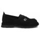 2. Women's leather moccasins with elastic band, black Filippo DP7947