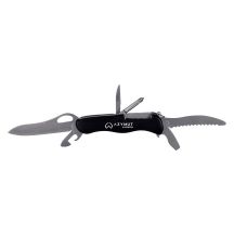 AZYMUT Karkon pocket knife - 9 tools + holster, 113 mm black (HK20018)