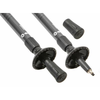 2. Classic silver trekking poles