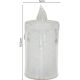 18. DECORATIVE CANDLE 3 PCS TRANSPARENT WARM WHITE 1 LED