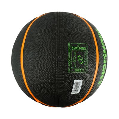 3. Spalding Highlight Basketball Black-Green-Orange 84354Z
