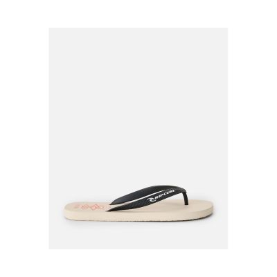 3. RIP CURL Icons Of Surf Bloom Open Toe Beige Men's Flip-Flops