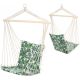 BRAZILIAN HAMMOCK HANGING CHAIR 100x50CM NATURA WITH SEWN-IN JUNGLE LIGHT CUSHION