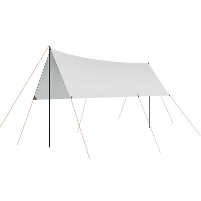 TENT ROOF SUN SAIL WITH POLES 3X4X2.4M