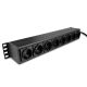 6. Lindy 73025 PDU power distributor, 8 x mains socket, 1.5U, Black
