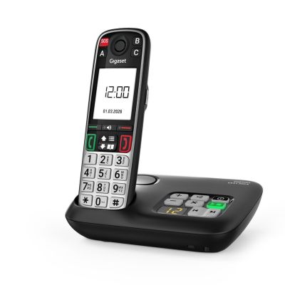 8. Gigaset EASY 500A Analog/DECT Telephone Caller Name and ID Black, Silver