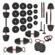 22. HMS SGN130 6-in-1 weight set (barbell, dumbbells and kettlebell) 30kg