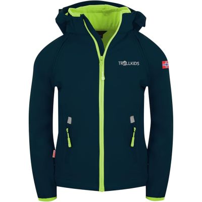 2. TrollKids Kids Rondane Zip-Off Jacket XT navy/lime (819-100)