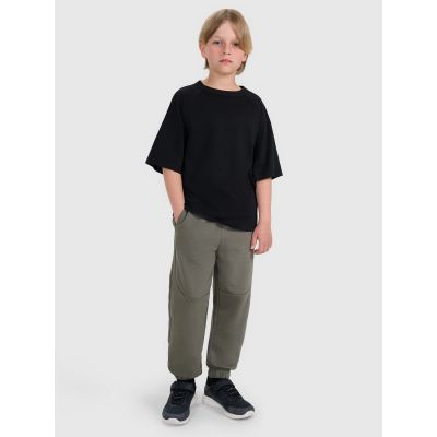 11. Boy's oversize plain T-shirt 4F 4FJWAW25TTSHM2411-20S