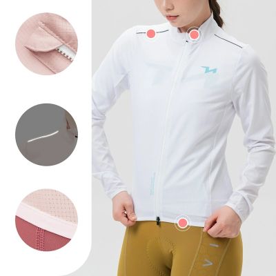 8. Rockbros YPW069 TVI S Women's Cycling Jacket - White