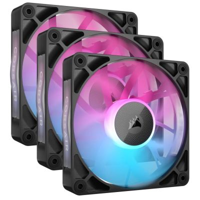 4. Corsair iCUE LINK RX120 RGB Computer Case Fan 12 cm Black 3 pcs.