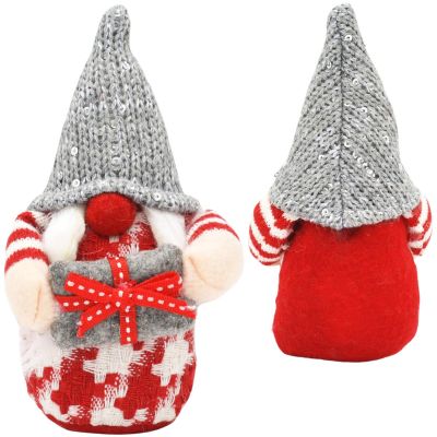 6. DECORATIVE GNOME 15CM GREY GIRL