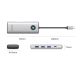 2. Orico PW11 8in1 USB-C Docking Station 2x USB-A 3.0 1x USB-A 2.0 1x USB-C 3.0 1x USB-C PD 100W 1x HDMI 4K 60Hz 1x VGA 1080P 60Hz 1x RJ45 Gigabit Ethernet - Silver