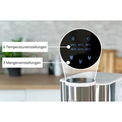 4. Unold Ava Hot Water Dispenser Silver White (18610)