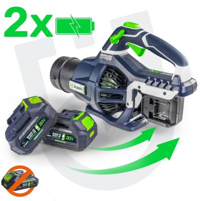 9. 40 V Cordless Leaf Blower, 220 km/h, W04402 WUBER