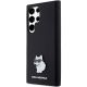 2. Karl Lagerfeld Silicone Choupette Metal Pin case for Samsung Galaxy S23 Ultra - black