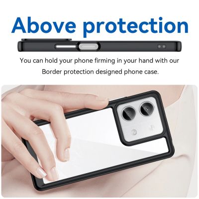 4. Outer Space Case with gel frame for Xiaomi Redmi Note 13 Pro+ - black