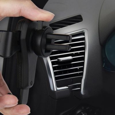 8. Car Holder H01 Black gravity car holder for the ventilation grille