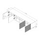 7. TV cabinet PAFOS 200x40x52 white matt