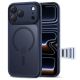 8. Tech-Protect Magpeak Magsafe CC Case for iPhone 17 Pro Max - Matte Navy Blue