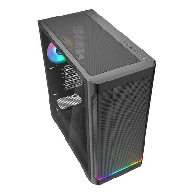 3. Sharkoon AK4W RGB ATX Case with 1 Glass Panel