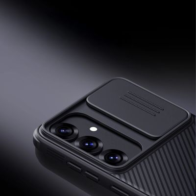 7. Nillkin CamShield Pro Case for Samsung Galaxy S25 with Camera Cover - Black