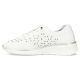3. Women's leather openwork shoes, white Filippo DP6714